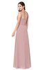 ColsBM Kinley Silver Pink Bridesmaid Dresses Sleeveless Sexy Half Backless Pleated A-line Floor Length