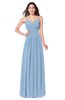 ColsBM Kinley Sky Blue Bridesmaid Dresses Sleeveless Sexy Half Backless Pleated A-line Floor Length