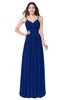 ColsBM Kinley Sodalite Blue Bridesmaid Dresses Sleeveless Sexy Half Backless Pleated A-line Floor Length