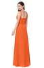 ColsBM Kinley Tangerine Bridesmaid Dresses Sleeveless Sexy Half Backless Pleated A-line Floor Length