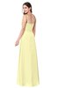 ColsBM Kinley Wax Yellow Bridesmaid Dresses Sleeveless Sexy Half Backless Pleated A-line Floor Length
