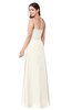 ColsBM Kinley Whisper White Bridesmaid Dresses Sleeveless Sexy Half Backless Pleated A-line Floor Length