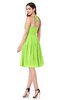 ColsBM Kyleigh Bright Green Bridesmaid Dresses A-line Halter Sleeveless Zipper Knee Length Cute