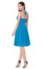 ColsBM Kyleigh Cornflower Blue Bridesmaid Dresses A-line Halter Sleeveless Zipper Knee Length Cute