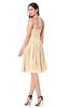 ColsBM Kyleigh Marzipan Bridesmaid Dresses A-line Halter Sleeveless Zipper Knee Length Cute