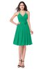 ColsBM Kyleigh Sea Green Bridesmaid Dresses A-line Halter Sleeveless Zipper Knee Length Cute