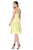 ColsBM Kyleigh Wax Yellow Bridesmaid Dresses A-line Halter Sleeveless Zipper Knee Length Cute