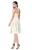 ColsBM Kyleigh Whisper White Bridesmaid Dresses A-line Halter Sleeveless Zipper Knee Length Cute