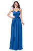 ColsBM Paisley Royal Blue Bridesmaid Dresses Floor Length Flower Spaghetti Sleeveless Modern Zipper
