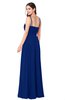 ColsBM Paisley Sodalite Blue Bridesmaid Dresses Floor Length Flower Spaghetti Sleeveless Modern Zipper