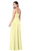 ColsBM Paisley Wax Yellow Bridesmaid Dresses Floor Length Flower Spaghetti Sleeveless Modern Zipper
