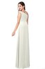 ColsBM Jazlyn Cream Bridesmaid Dresses Elegant Floor Length Half Backless Asymmetric Neckline Sleeveless Flower