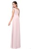 ColsBM Jazlyn Petal Pink Bridesmaid Dresses Elegant Floor Length Half Backless Asymmetric Neckline Sleeveless Flower