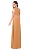 ColsBM Jazlyn Pheasant Bridesmaid Dresses Elegant Floor Length Half Backless Asymmetric Neckline Sleeveless Flower