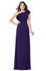 ColsBM Jazlyn Royal Purple Bridesmaid Dresses Elegant Floor Length Half Backless Asymmetric Neckline Sleeveless Flower