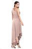 ColsBM Jewell Dusty Rose Bridesmaid Dresses Asymmetric Ruching Plain Asymmetric Neckline Sleeveless Half Backless