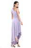 ColsBM Jewell Light Purple Bridesmaid Dresses Asymmetric Ruching Plain Asymmetric Neckline Sleeveless Half Backless