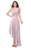 ColsBM Jewell Pale Lilac Bridesmaid Dresses Asymmetric Ruching Plain Asymmetric Neckline Sleeveless Half Backless