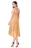ColsBM Lavern Apricot Bridesmaid Dresses Sleeveless Asymmetric Ruching A-line Elegant Sweetheart