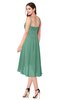 ColsBM Lavern Beryl Green Bridesmaid Dresses Sleeveless Asymmetric Ruching A-line Elegant Sweetheart