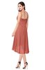 ColsBM Lavern Crabapple Bridesmaid Dresses Sleeveless Asymmetric Ruching A-line Elegant Sweetheart