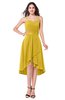 ColsBM Lavern Lemon Curry Bridesmaid Dresses Sleeveless Asymmetric Ruching A-line Elegant Sweetheart