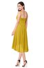 ColsBM Lavern Lemon Curry Bridesmaid Dresses Sleeveless Asymmetric Ruching A-line Elegant Sweetheart