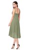 ColsBM Lavern Moss Green Bridesmaid Dresses Sleeveless Asymmetric Ruching A-line Elegant Sweetheart