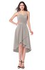 ColsBM Lavern Mushroom Bridesmaid Dresses Sleeveless Asymmetric Ruching A-line Elegant Sweetheart