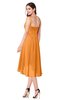 ColsBM Lavern Orange Bridesmaid Dresses Sleeveless Asymmetric Ruching A-line Elegant Sweetheart
