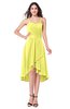 ColsBM Lavern Pale Yellow Bridesmaid Dresses Sleeveless Asymmetric Ruching A-line Elegant Sweetheart