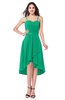 ColsBM Lavern Pepper Green Bridesmaid Dresses Sleeveless Asymmetric Ruching A-line Elegant Sweetheart