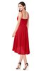 ColsBM Lavern Red Bridesmaid Dresses Sleeveless Asymmetric Ruching A-line Elegant Sweetheart