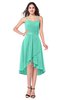 ColsBM Lavern Seafoam Green Bridesmaid Dresses Sleeveless Asymmetric Ruching A-line Elegant Sweetheart