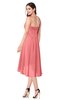ColsBM Lavern Shell Pink Bridesmaid Dresses Sleeveless Asymmetric Ruching A-line Elegant Sweetheart