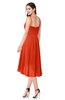 ColsBM Lavern Tangerine Tango Bridesmaid Dresses Sleeveless Asymmetric Ruching A-line Elegant Sweetheart