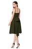 ColsBM Braidy Beech Bridesmaid Dresses Spaghetti A-line Half Backless Pleated Knee Length Modern