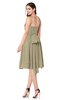 ColsBM Braidy Candied Ginger Bridesmaid Dresses Spaghetti A-line Half Backless Pleated Knee Length Modern