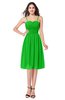 ColsBM Braidy Classic Green Bridesmaid Dresses Spaghetti A-line Half Backless Pleated Knee Length Modern