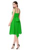 ColsBM Braidy Classic Green Bridesmaid Dresses Spaghetti A-line Half Backless Pleated Knee Length Modern