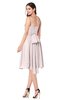 ColsBM Braidy Light Pink Bridesmaid Dresses Spaghetti A-line Half Backless Pleated Knee Length Modern