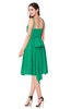 ColsBM Braidy Pepper Green Bridesmaid Dresses Spaghetti A-line Half Backless Pleated Knee Length Modern