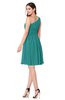 ColsBM Yancy Emerald Green Bridesmaid Dresses Half Backless Elegant Flower Sleeveless Mini Sheath