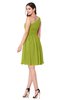ColsBM Yancy Green Oasis Bridesmaid Dresses Half Backless Elegant Flower Sleeveless Mini Sheath