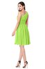 ColsBM Yancy Sharp Green Bridesmaid Dresses Half Backless Elegant Flower Sleeveless Mini Sheath