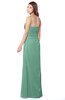 ColsBM Terell Beryl Green Bridesmaid Dresses Appliques Floor Length Modern Sleeveless Strapless Half Backless