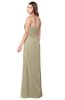 ColsBM Terell Candied Ginger Bridesmaid Dresses Appliques Floor Length Modern Sleeveless Strapless Half Backless