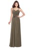 ColsBM Terell Carafe Brown Bridesmaid Dresses Appliques Floor Length Modern Sleeveless Strapless Half Backless