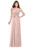 ColsBM Terell Dusty Rose Bridesmaid Dresses Appliques Floor Length Modern Sleeveless Strapless Half Backless