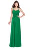 ColsBM Terell Green Bridesmaid Dresses Appliques Floor Length Modern Sleeveless Strapless Half Backless